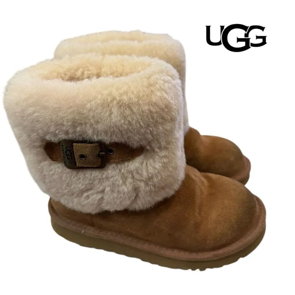 Ugg Australia Ellee Boots Little Kids Girls S/N 1001672K Winter Sherpa Boots 12